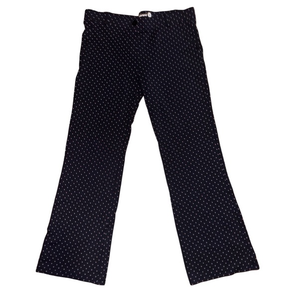 Betabrand Navy Blue Geometric Print Classic Bootcut Yoga Dress Pants | Size XL - Picture 4 of 7